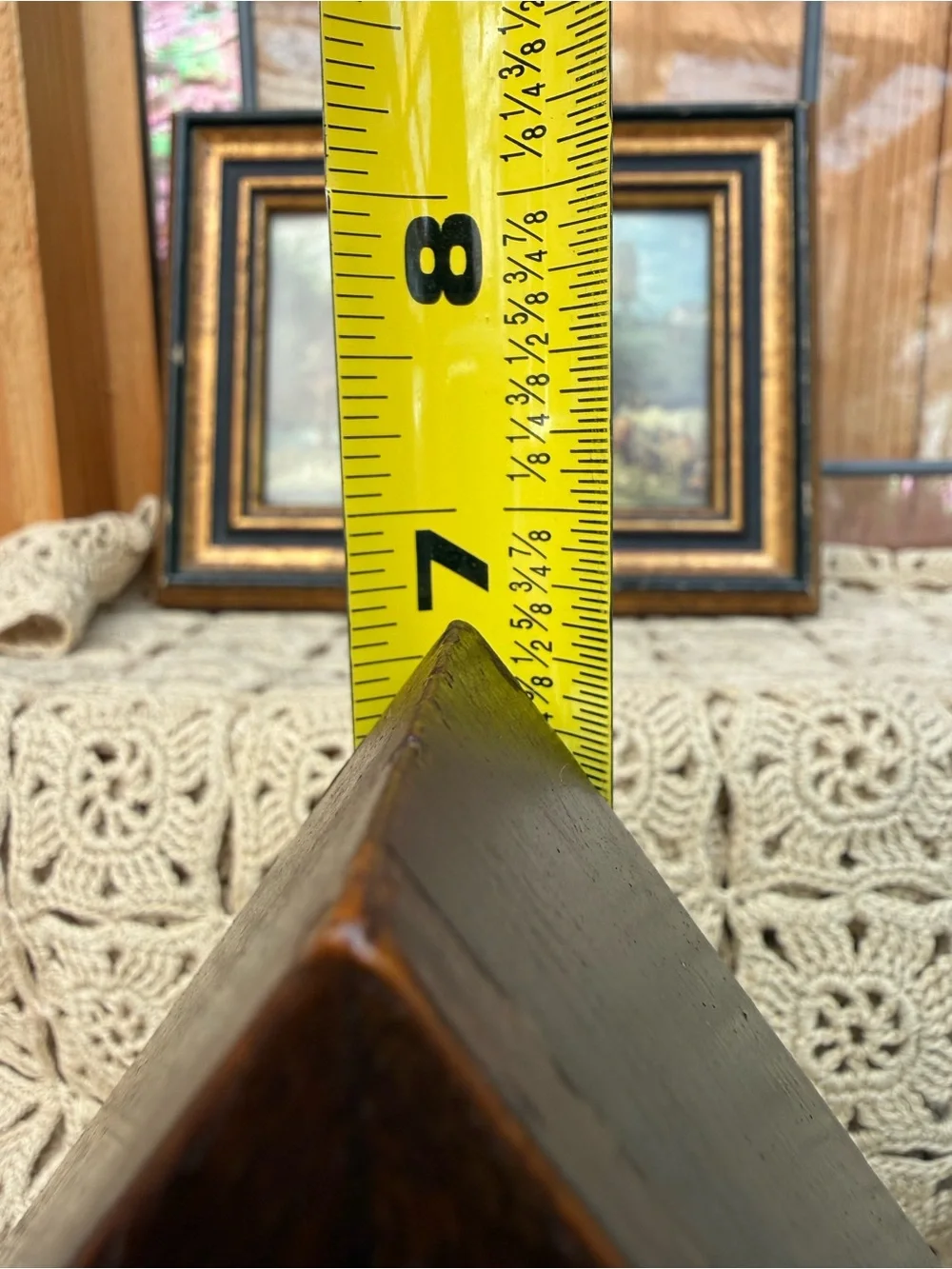 Vintage Antique Burroughs Miniature Gothic Steeple Clock Cathedral Decor As Is